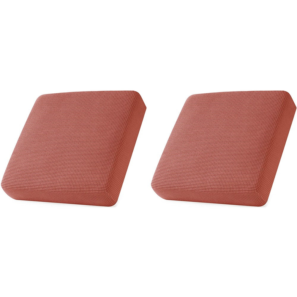 2Pcs Stretch Sofa Seat Cushion Cover Red