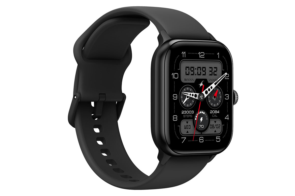 Bluetooth Calling Smartwatch with 1.85 Inch Display Fitness and Health Tracking for Men and Women -Black