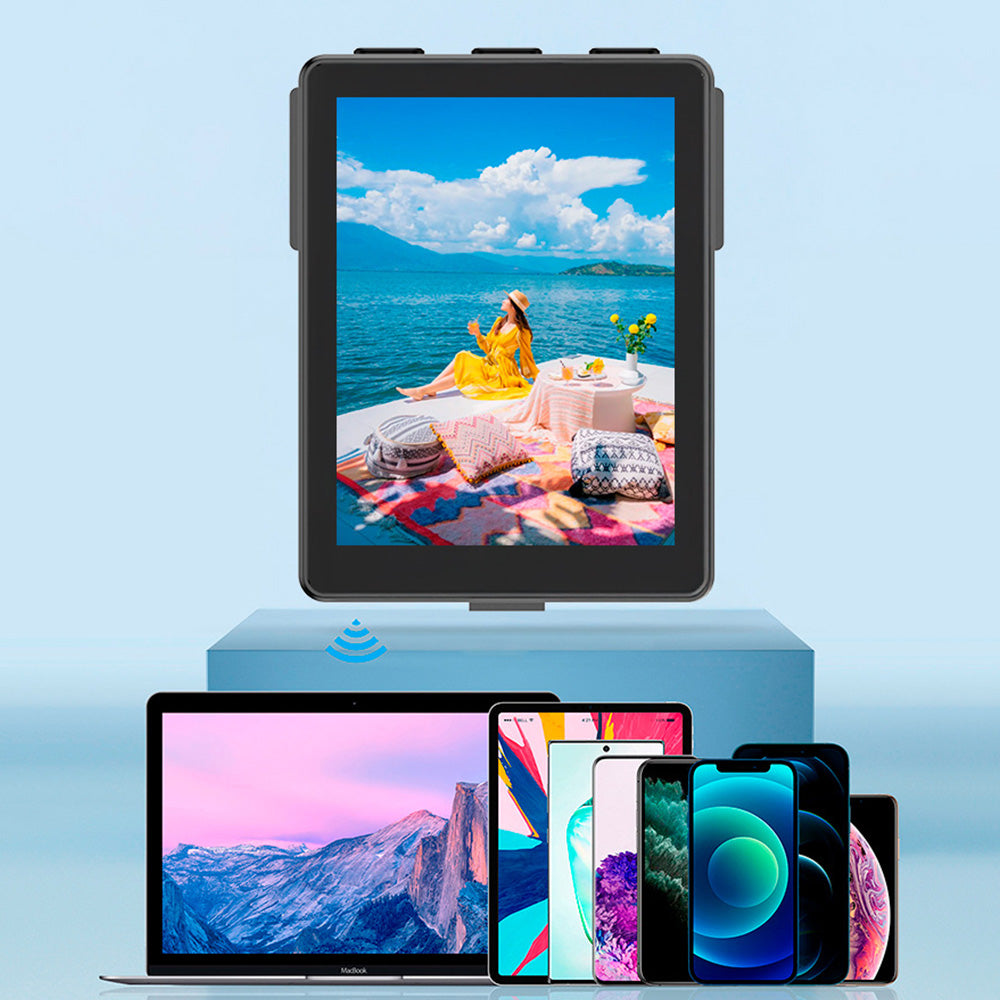 Mini Vlog Selfie Monitor with 15m Bluetooth Remote for Travel & TikTok