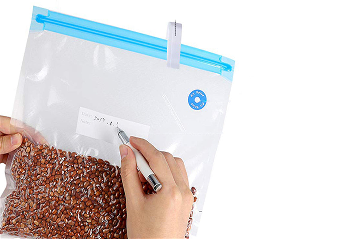 20 pieces Reusable Food Vacuum Sealer Bag with Manual Pump
