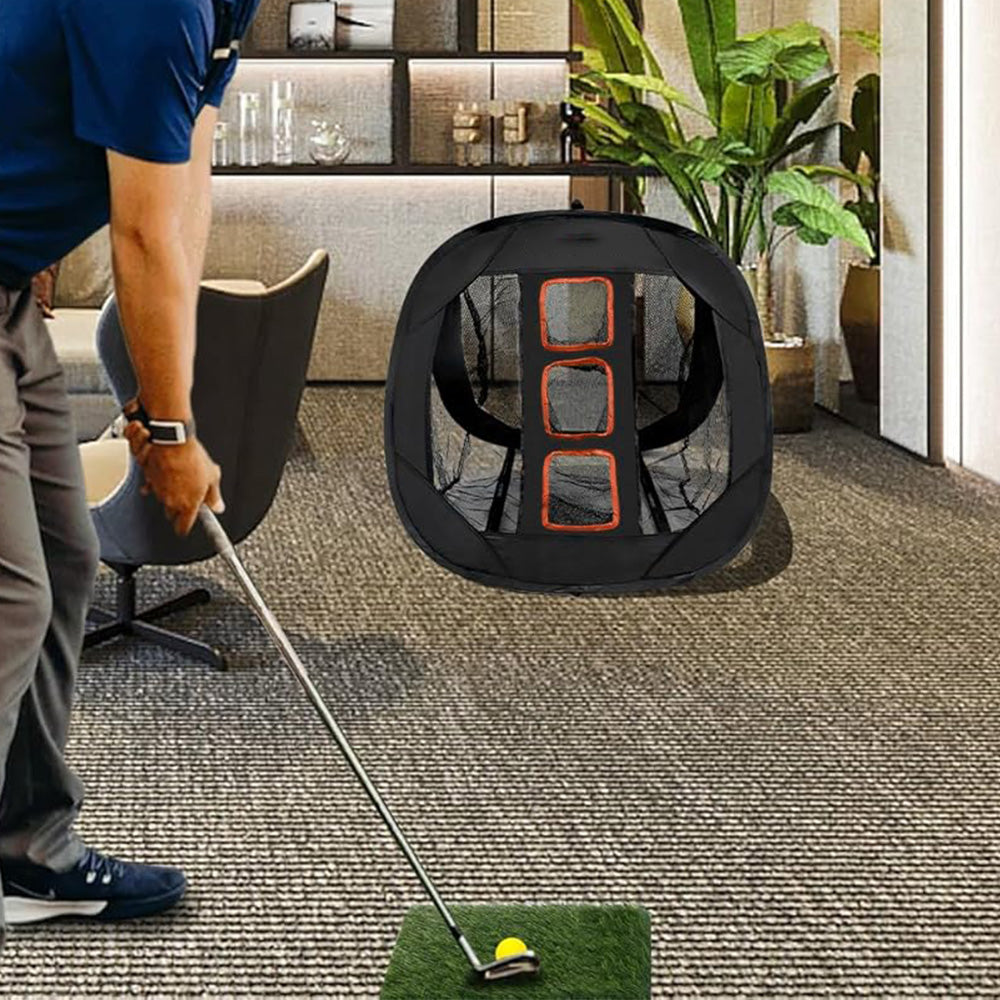 Portable Golf Chipping Practice Net Accuracy Training Net for Indoor and Outdoor Use