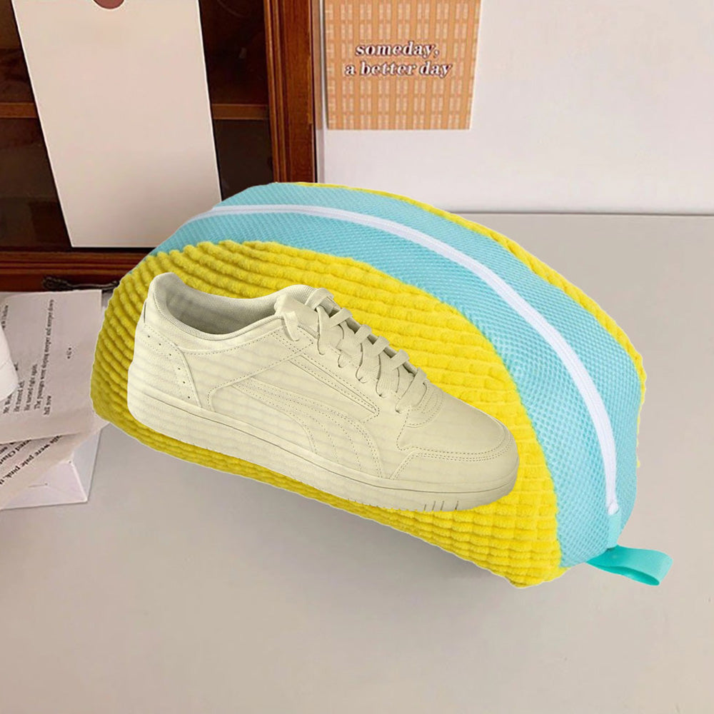 Reusable Shoe Washing Bag Laundry Shoe Bag for Washing Machine Yellow