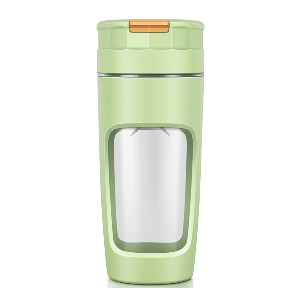 600ml Rechargeable Portable Juicer Blender with 4 Blade Cutter - Green
