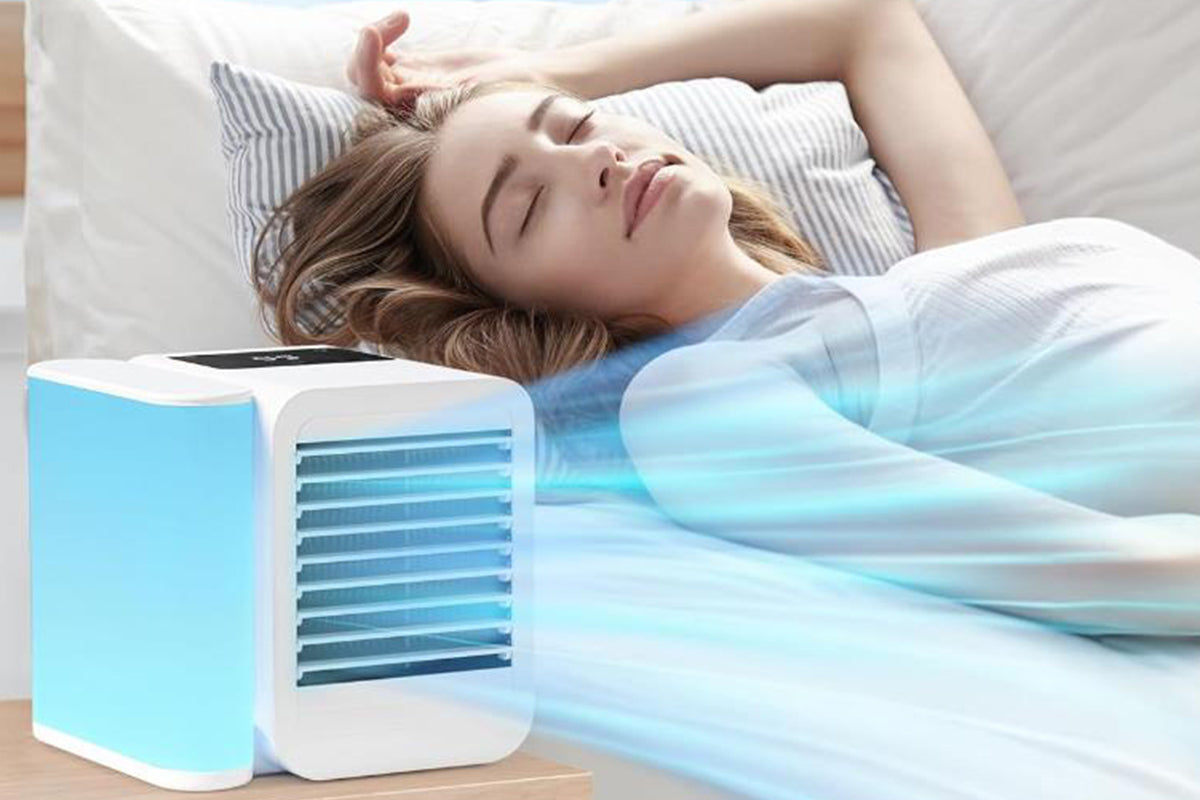 Portable Air Conditioner Cooling Fan Evaporative Colourful Air Cooler with 1000ml Water Tank