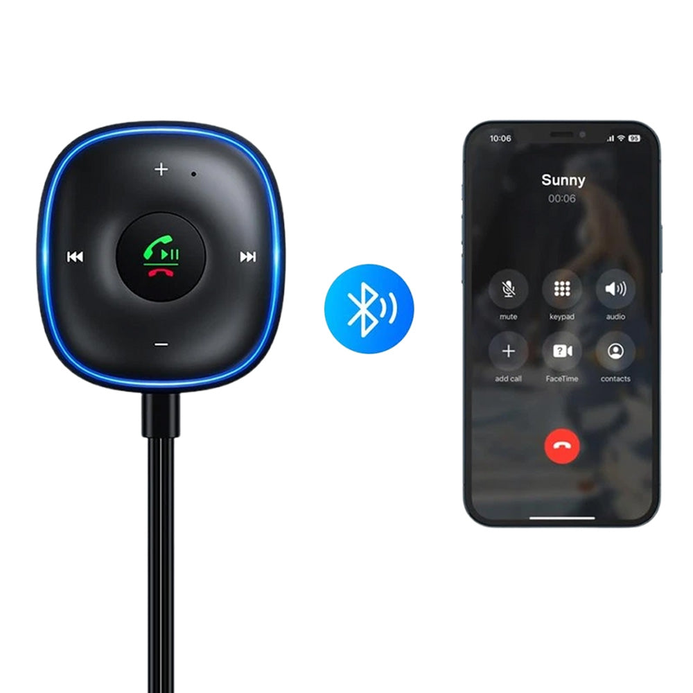 Bluetooth 5.3 AUX Car Adapter Multifunctional USB Powered Bluetooth Receiver for Car Music/Hands-Free Calls/Stereo Audio