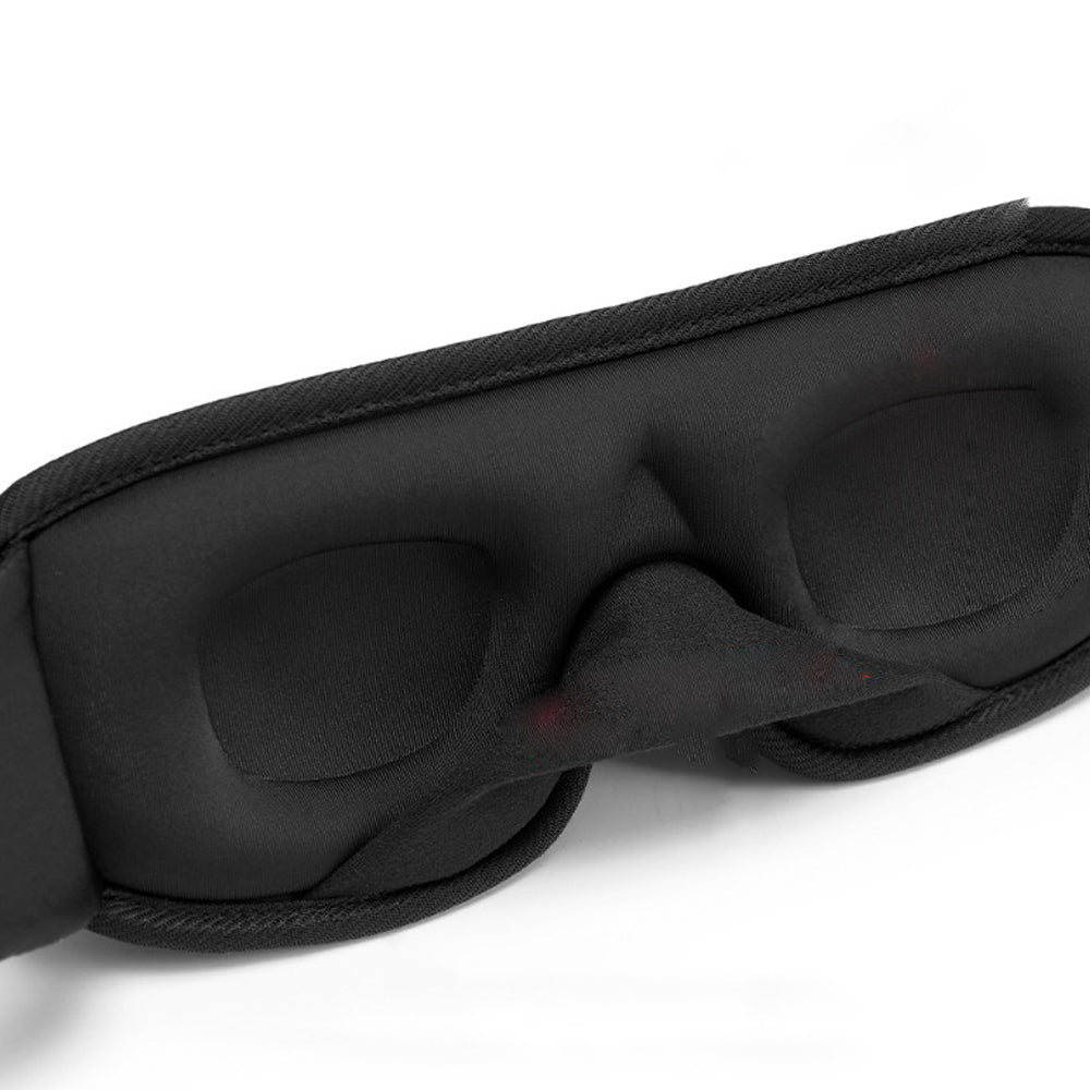 Travel  3D Sleeping Eye Mask Soft Memory Foam Blockout Eye Mask Black