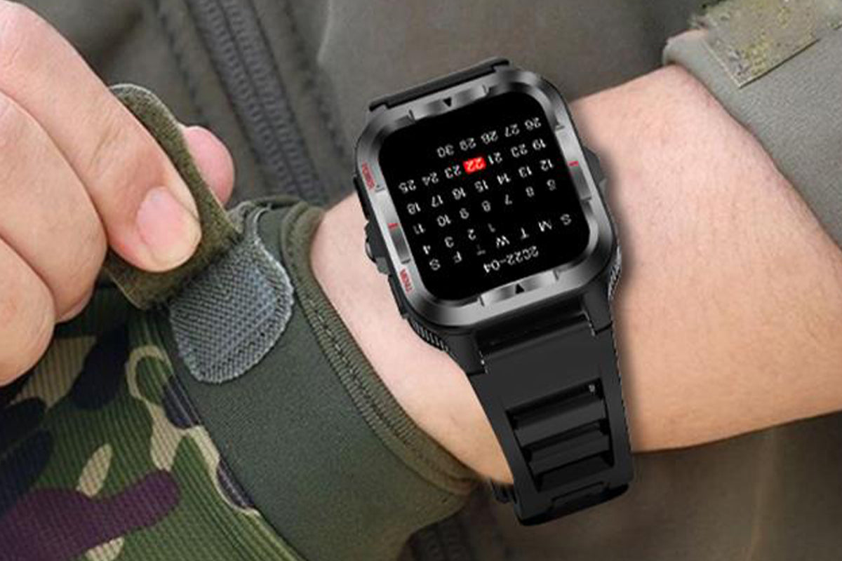 Smart Watches for Men Fitness Tracker with Call Function 100+ Sport Modes Flashlight-Black
