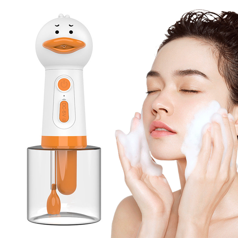 Electric Foaming Shampoo Dispenser for Dog and Cat Bathing Yellow Style