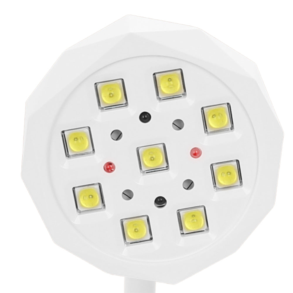 Motion Sensor UV Nail Lamp 360 Degrees Adjustable Fast Curing LED Dryer Light for Home Nail DIY Manicure