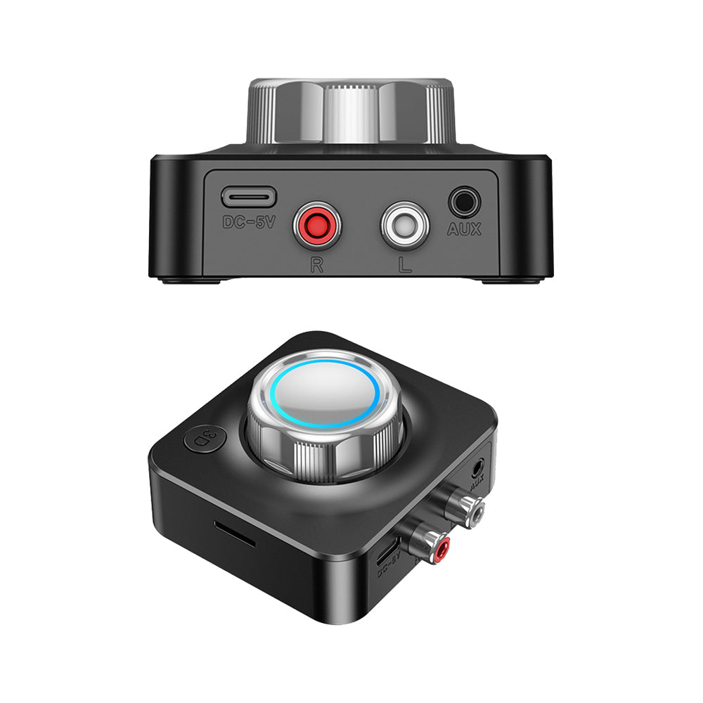 Bluetooth 5.0 Audio Receiver Wireless Stereo Adapter with 3.5mm AUX RCA Cable TF Card Slot