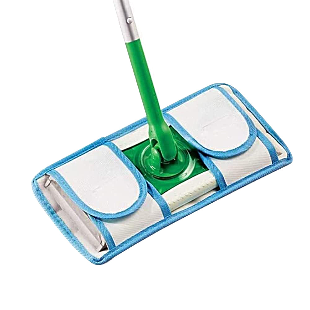 Set of 2Pcs Reusable Replacement Microfiber Mop Pads Compatible with Swiffer Mop Head