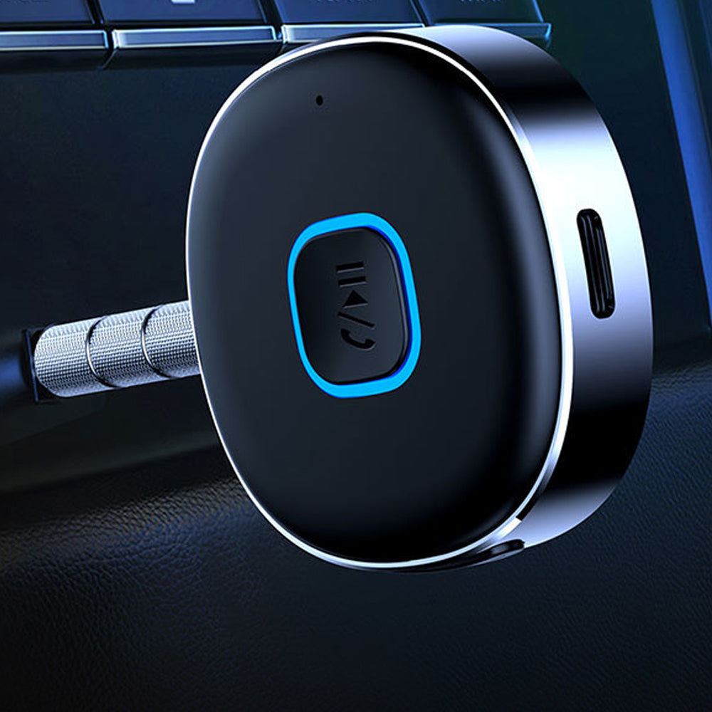 Bluetooth 5.0 Wireless Audio Receiver Portable 3.5mm Aux Car Adapter for for Car Home Stereo Speaker