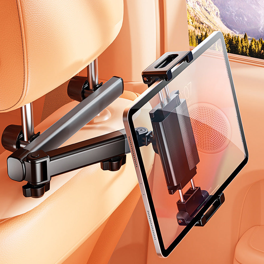 Universal 360 Degrees Extendable Car Headrest Tablet Holder For iPhone iPad