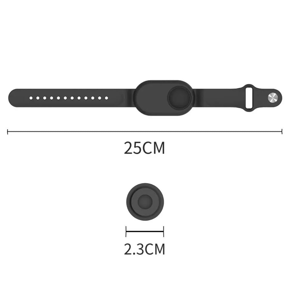 Silicone Bracelet Full Cover for Samsung Galaxy SmartTag 2 Watch Case with Wristband Black