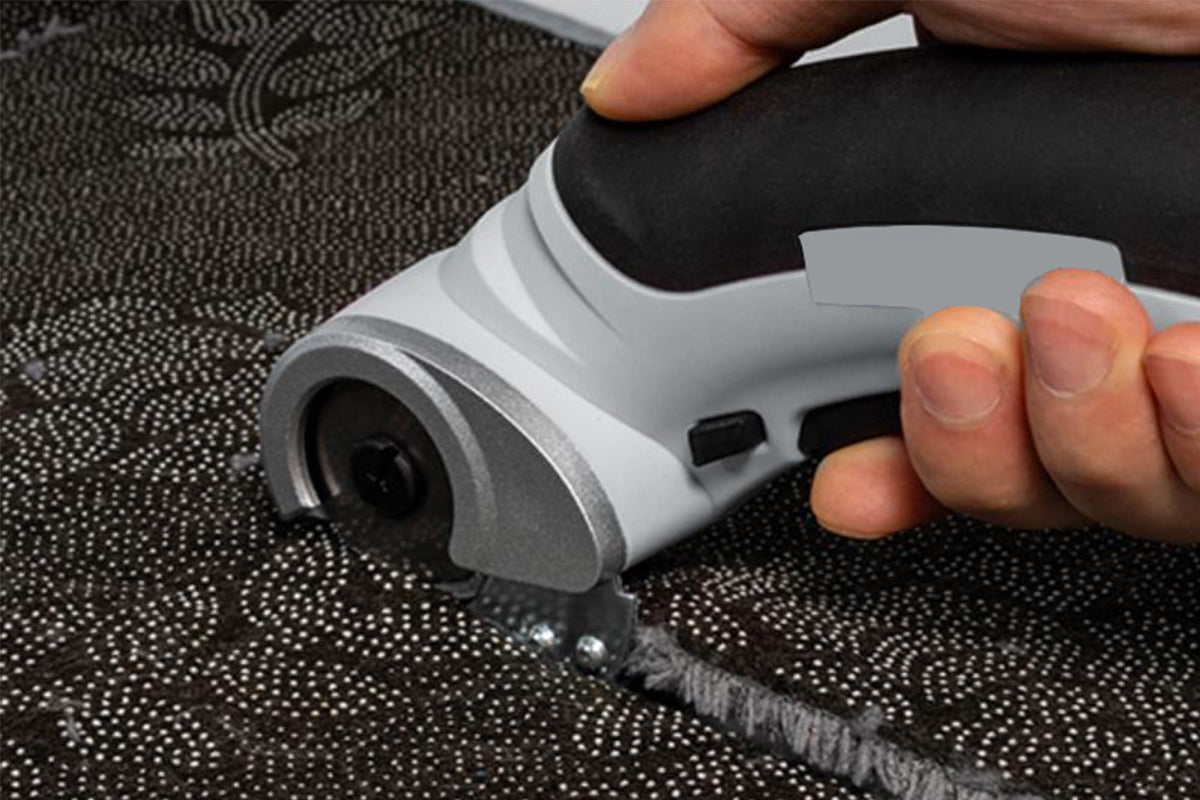 Cordless Cardboard Cutter Electric Fabric Cutter with Lock 4.2V Electric Scissors Multi-Cutting Tools for Leather Felt Rug Box