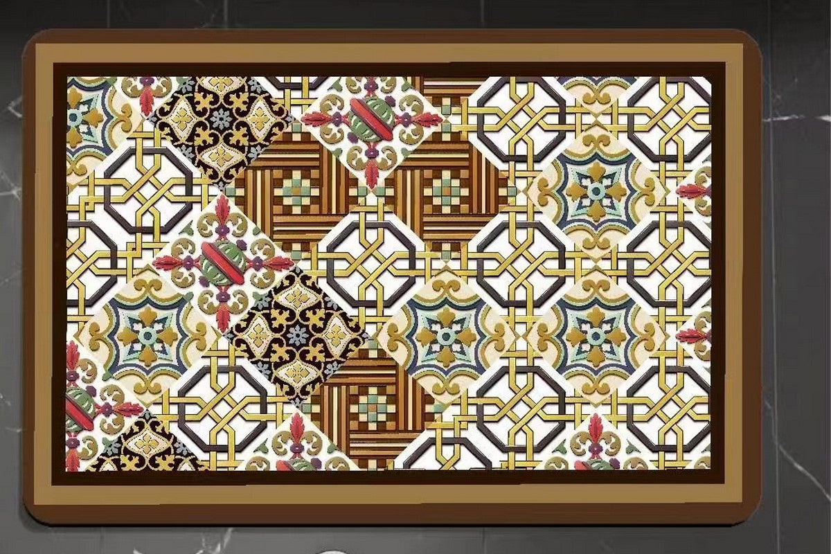 Diatomaceous Earth Shower Mat Non-Slip Super Absorbent Quick Drying Bathroom Floor Mat-Heartbeat