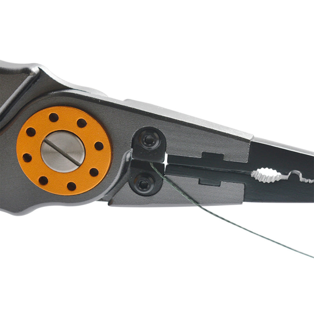 Aluminium Fishing Pliers Hook Remover Line Cutting Mono Braid Fish Gripper Grey