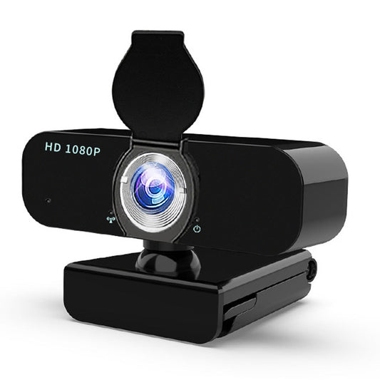 1080P HD Webcam Plug and Play USB Web Camera with Built-in Mic and Auto Focus Privacy Cover for PC/Laptop