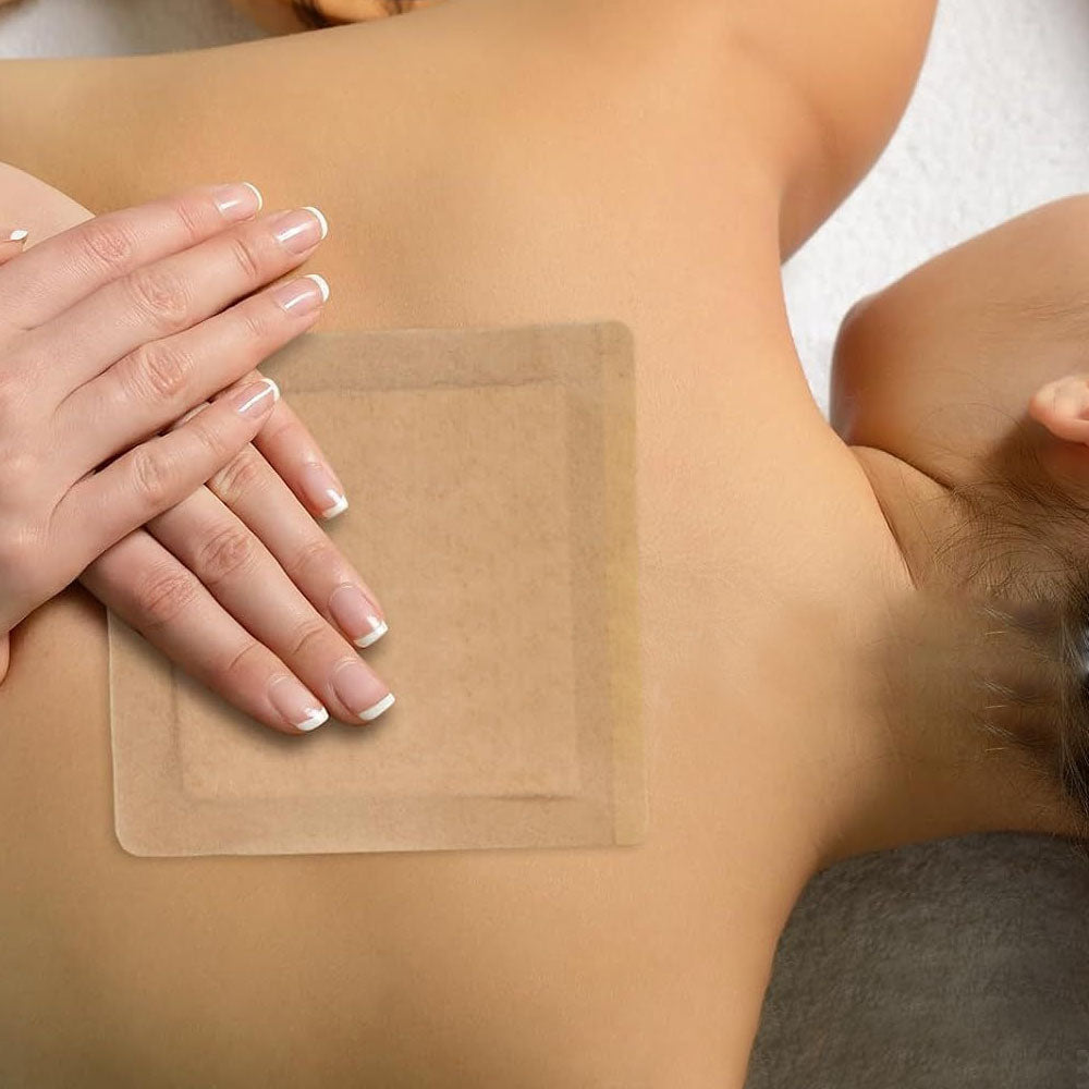 10Pcs Set Self-Adhesive Castor Oil Pack Wrap for Liver Detox