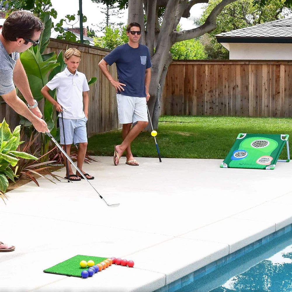 Portable Golf Cornhole Chipping Game Set Golf Ball Target Net Golf Training Accessories