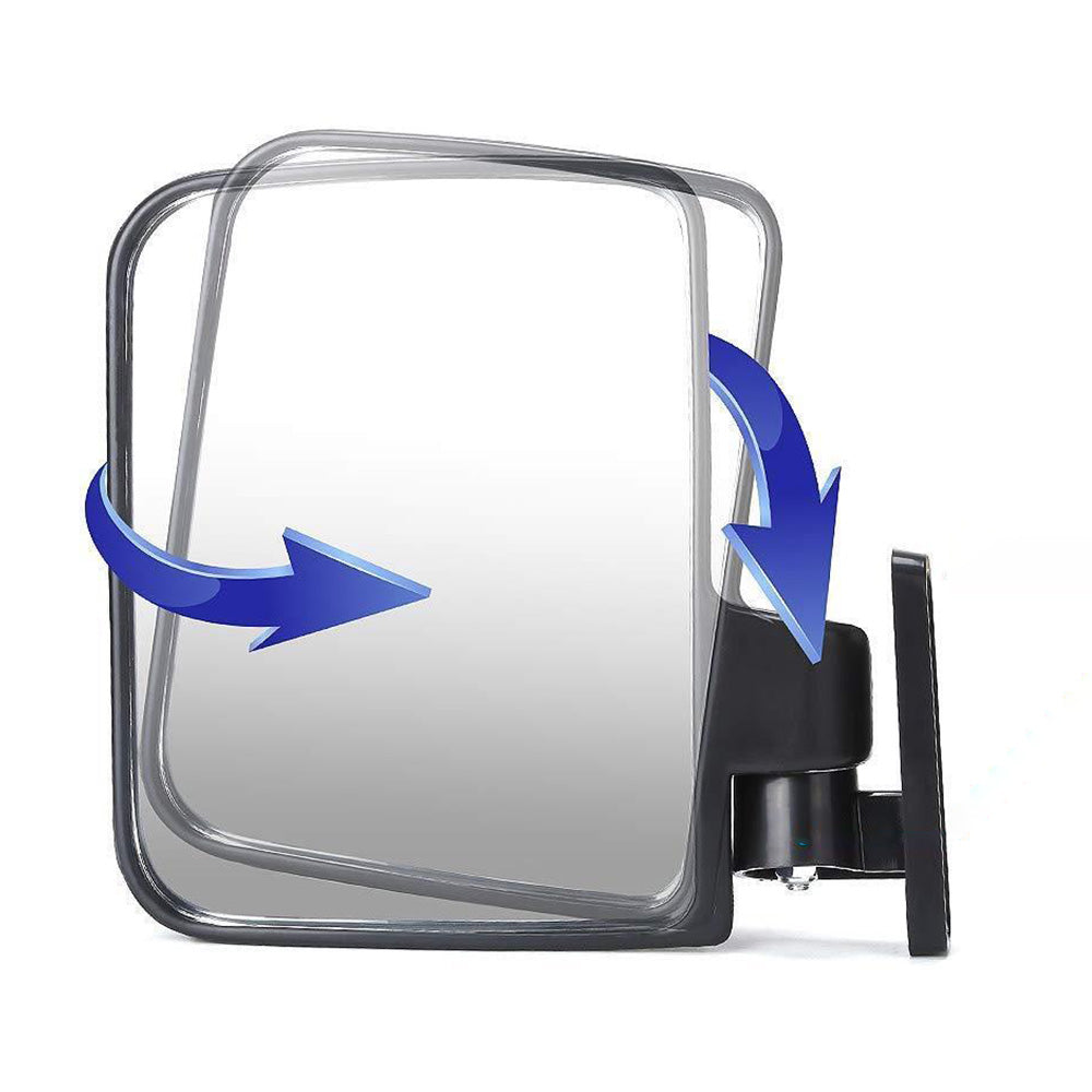 Pair of Golf Cart Rear View Mirrors Adjustable Mirror for Yamaha Club Car
