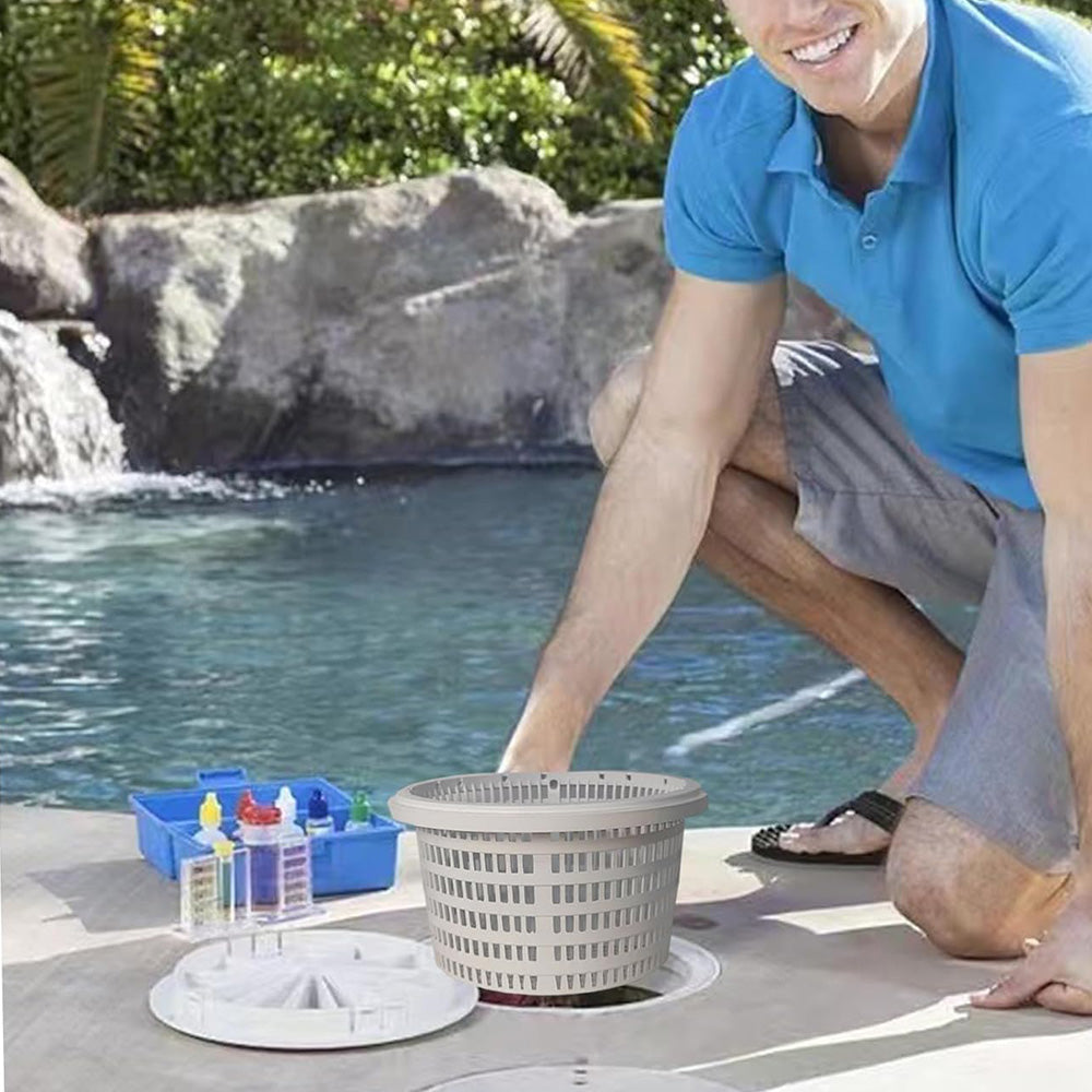 Pool Skimmer Basket with Handle Mesh Filter Basket