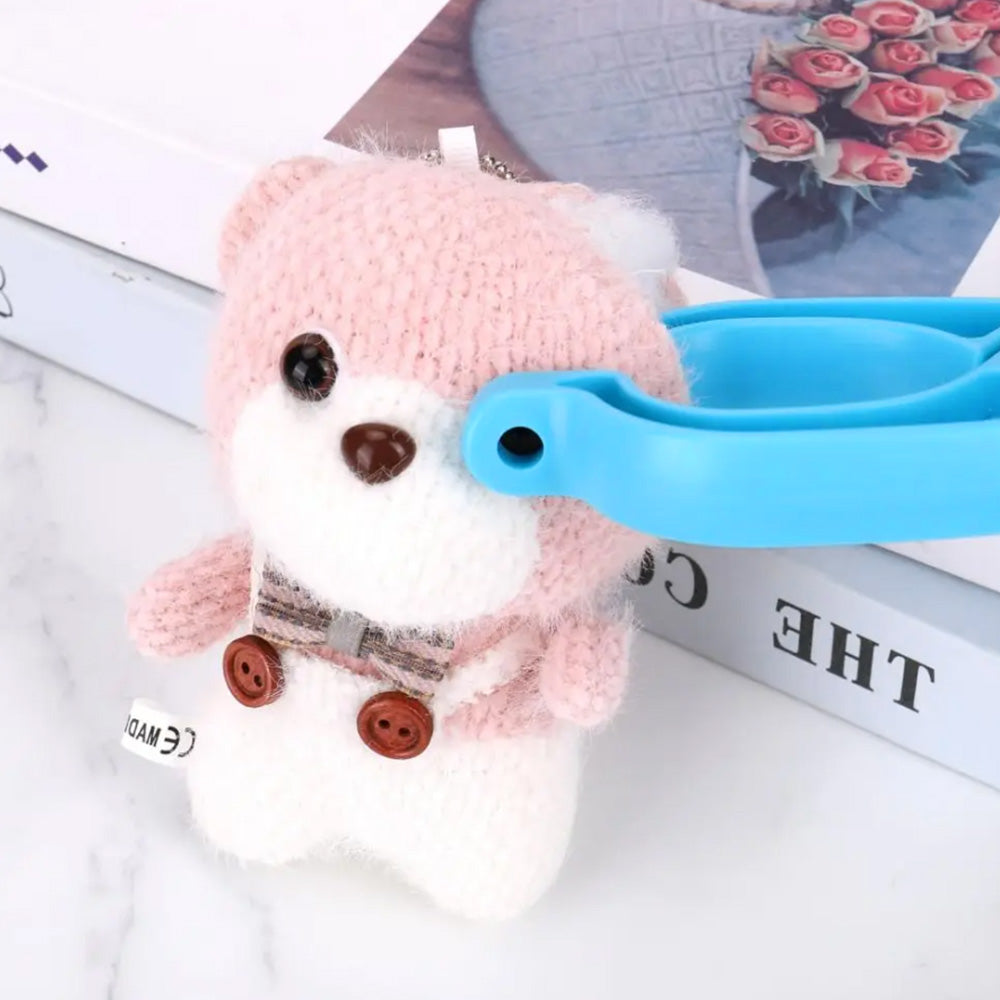 Auxiliary Tool for Attaching Sewing Eyes Knitting Tool Blue