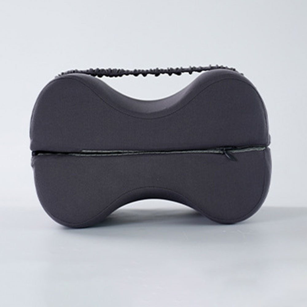Foldable Knee Pillow for Side Sleepers Leg Support Pillow with Elastic Strap