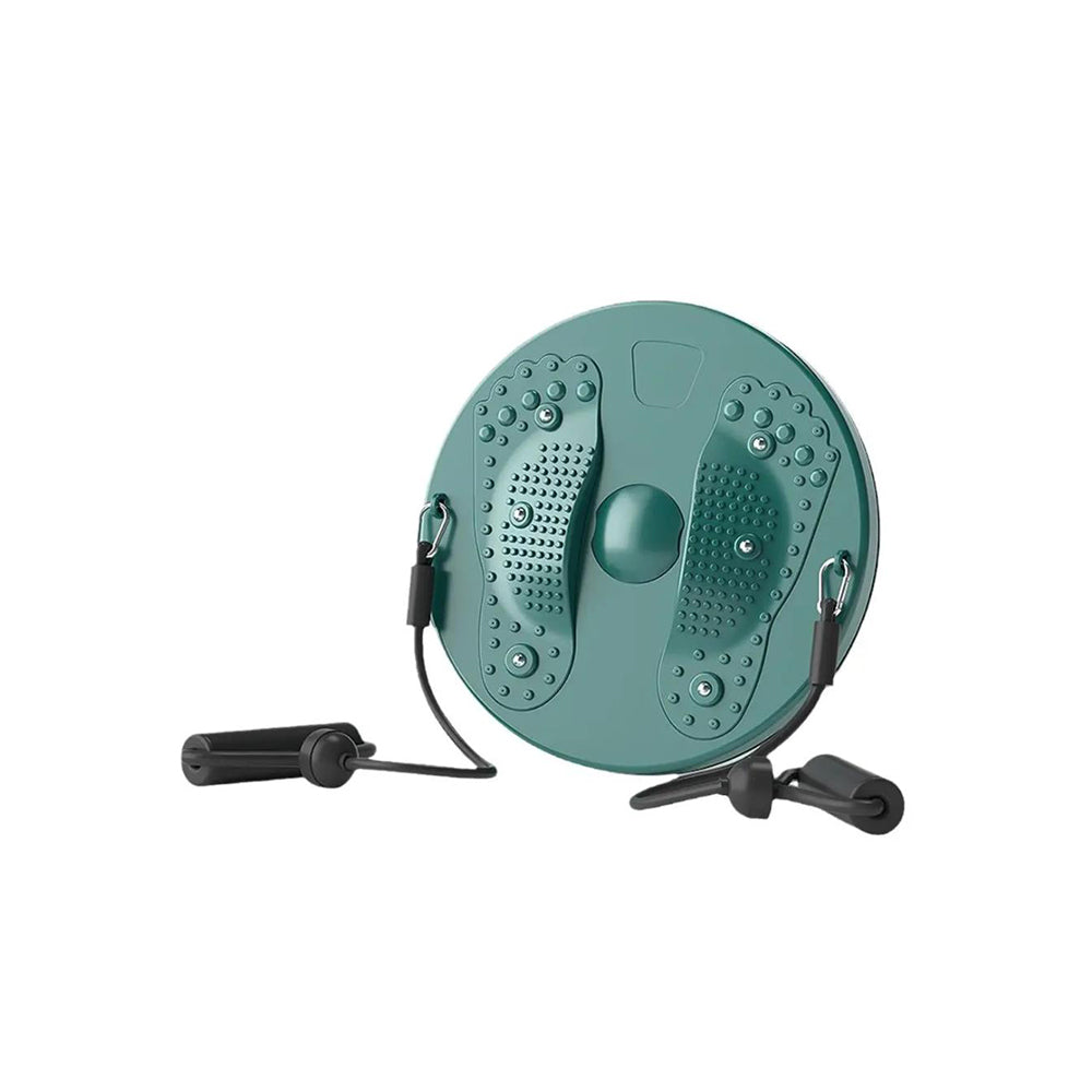 Waist Twisting Board Exercise Twist Waist Disc with Drawstrings Fitness Equipment Green