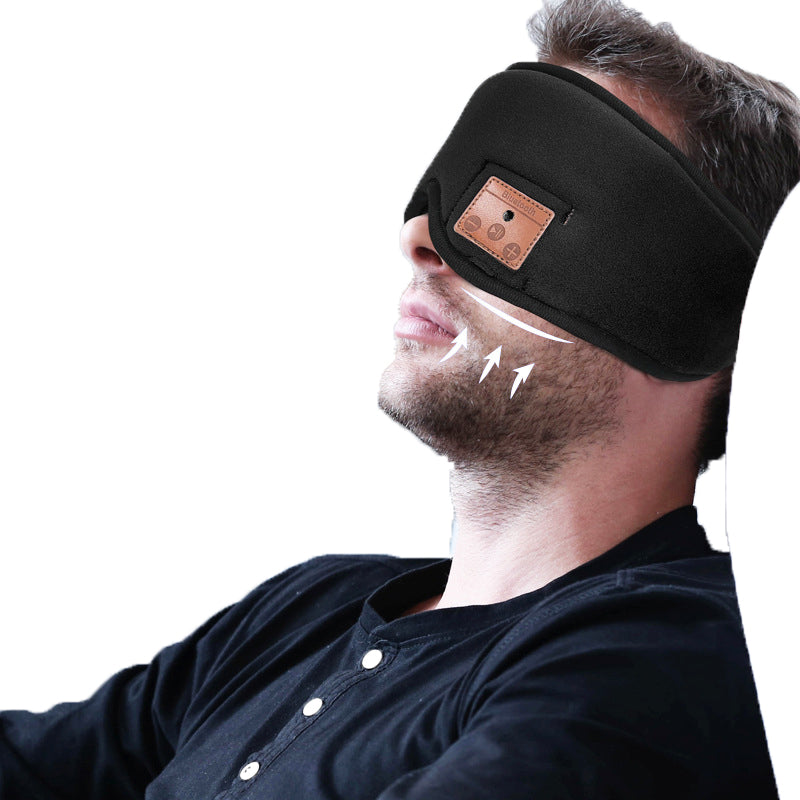 Sleep Mask Eye Mask Sleep Headphones Bluetooth 5.0 Wireless 3D Eye Mask -Black