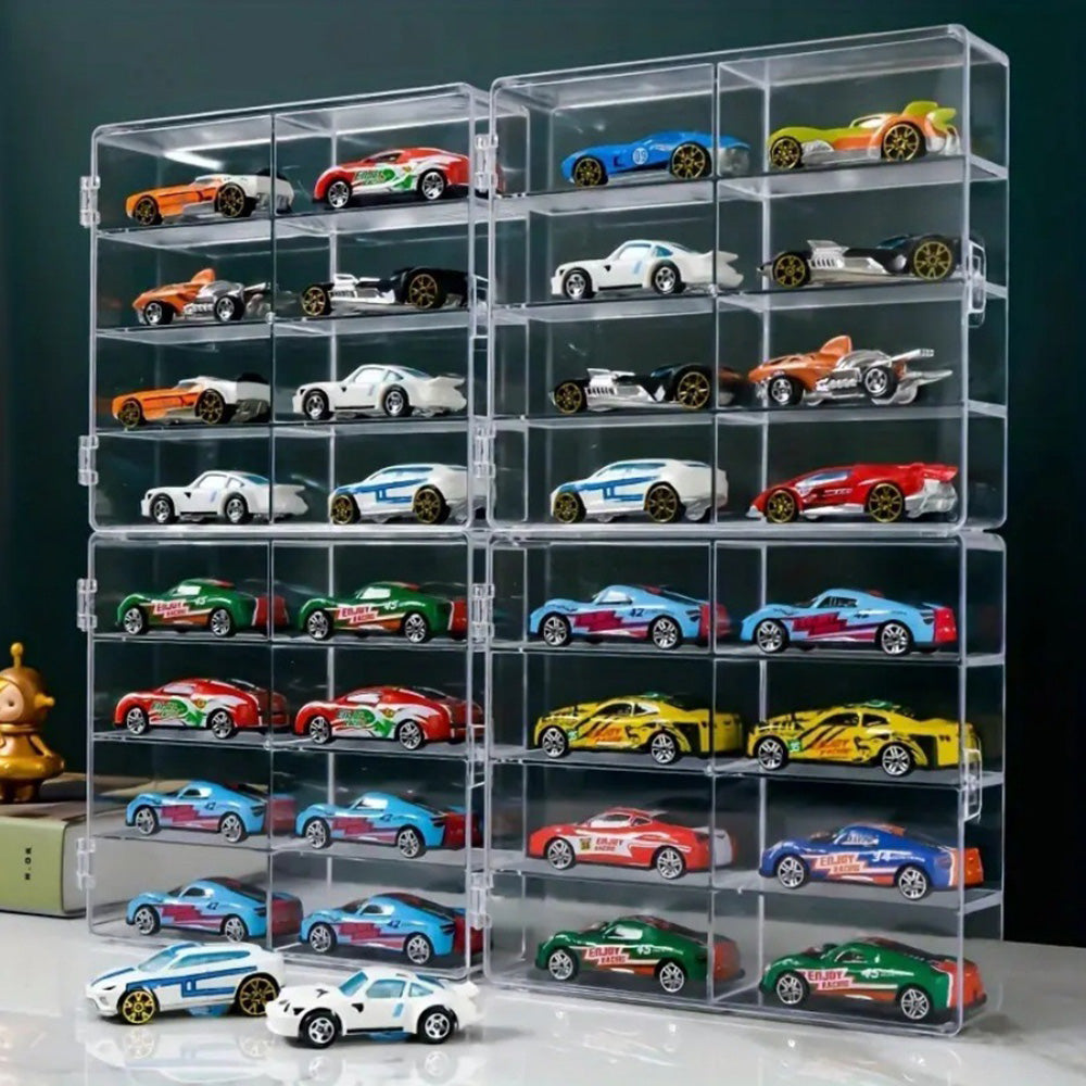 Car Model Display Case Clear Storage Rack for Toy Car Collection
