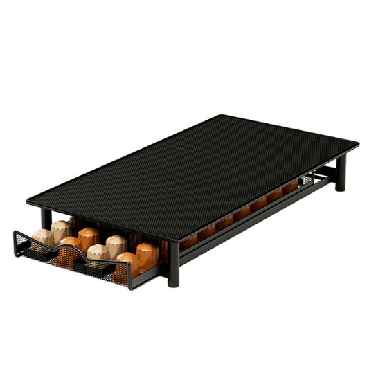 40-Pod Coffee Capsules Holder Rack Drawer Style Storage Organizer Stand for Nespresso Black
