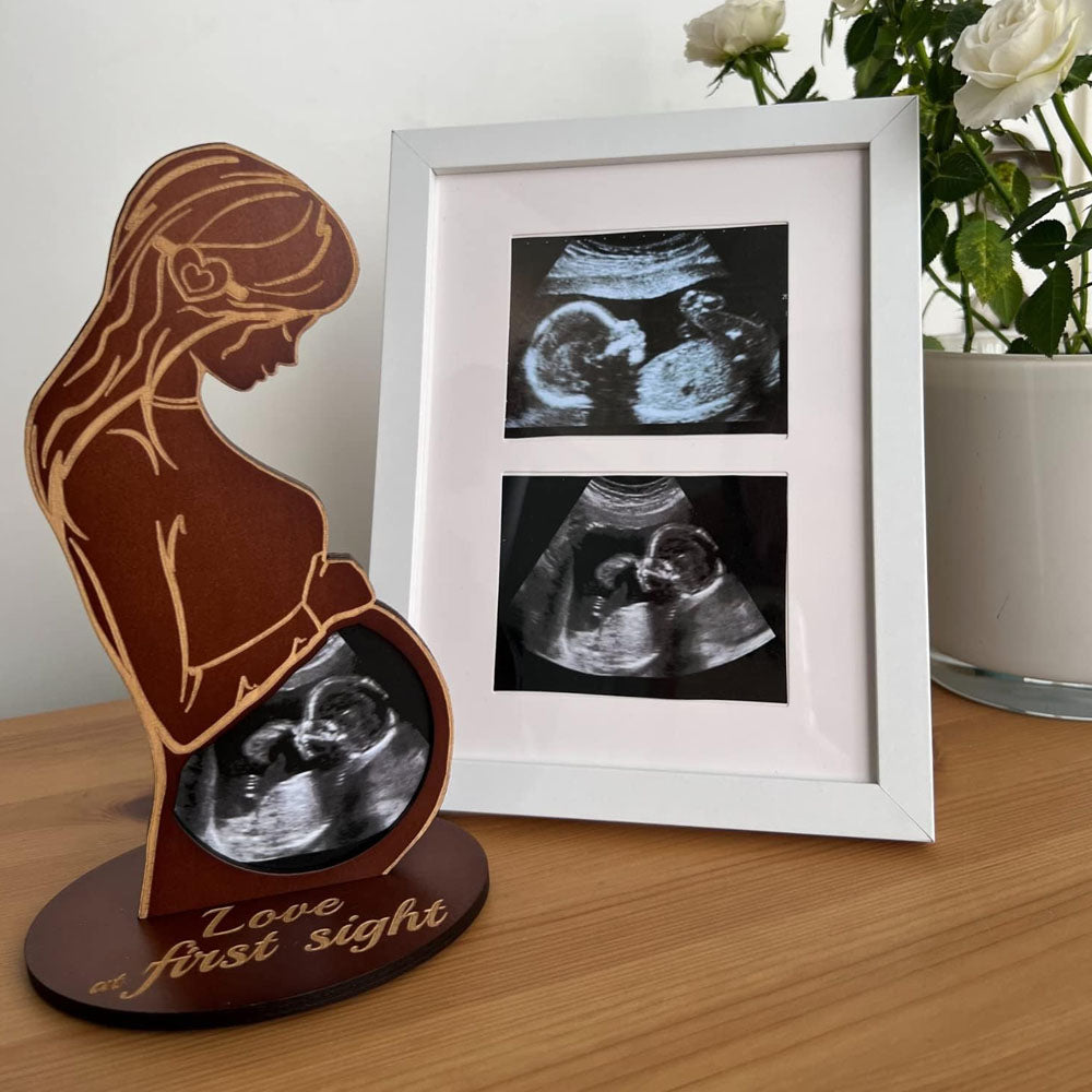 Pregnant Ultrasound Picture Frame Expecting Mom Sonogram Picture Frame Style 2