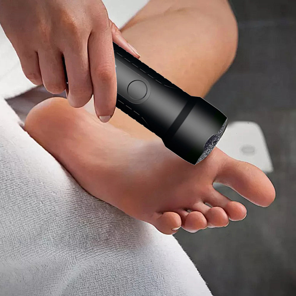 Electronic Foot File Grinder Set Electric Callus Remover Foot Pedicure Tool Black