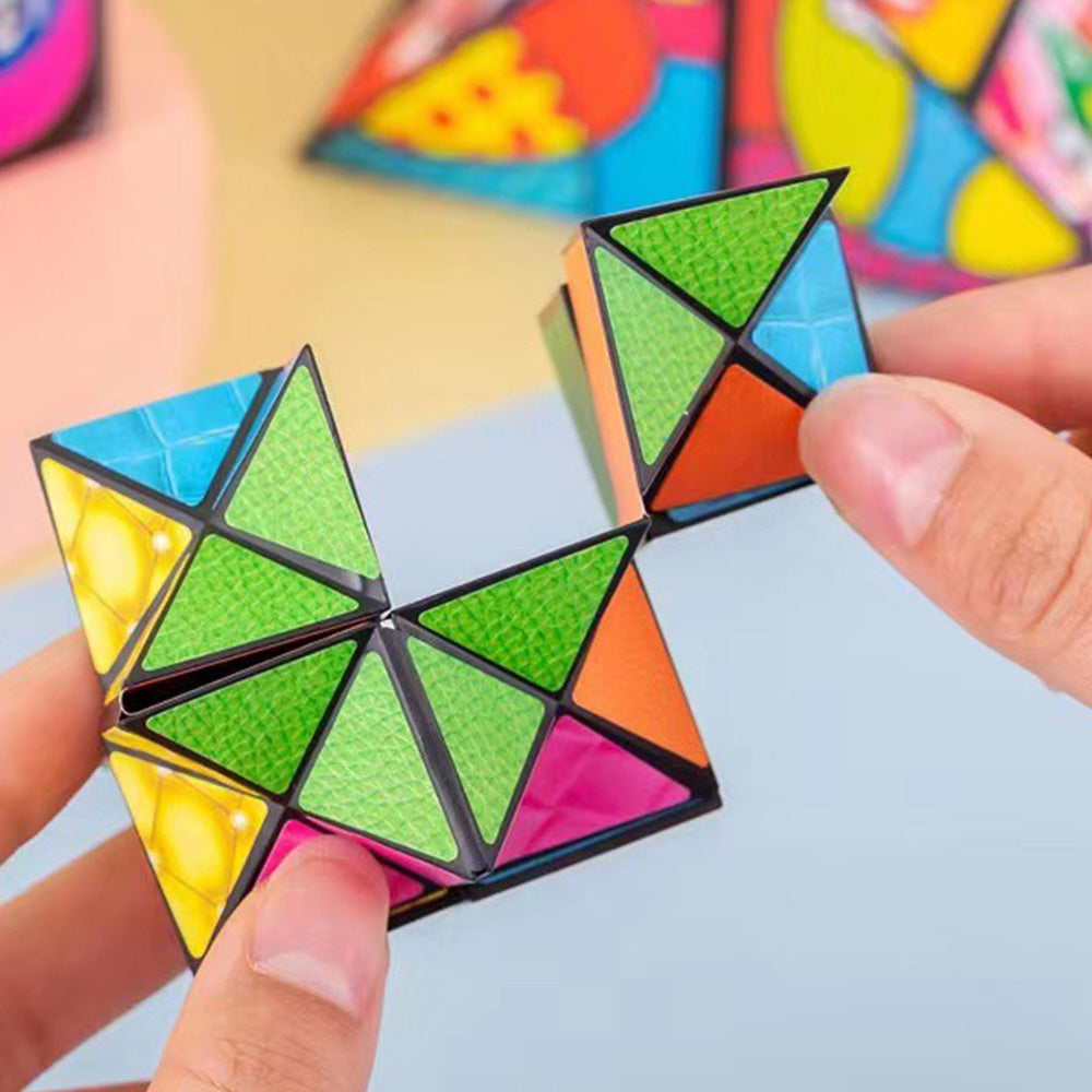 4Pcs Infinity Cube Puzzle Toys Sensory Geometric Infinity Cube Toys Style 3