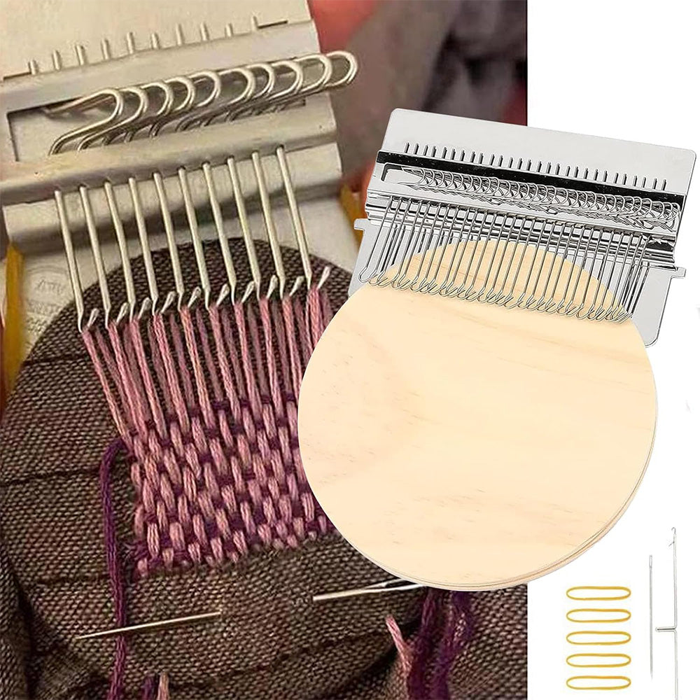 Mini Weaving Loom Knitting Machinel Handmade DIY Darning Tool for Hole Repairing