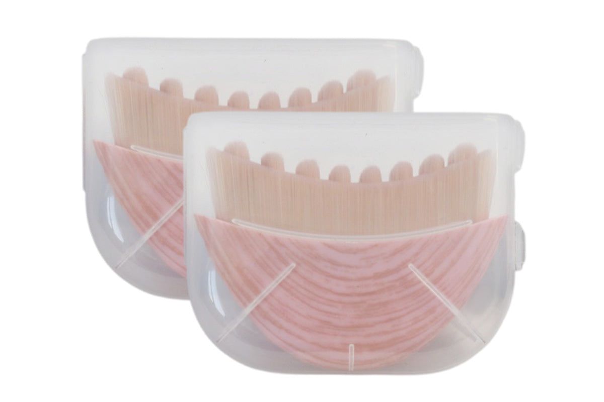 2Pcs Lymphatic Contour Face Brush Set