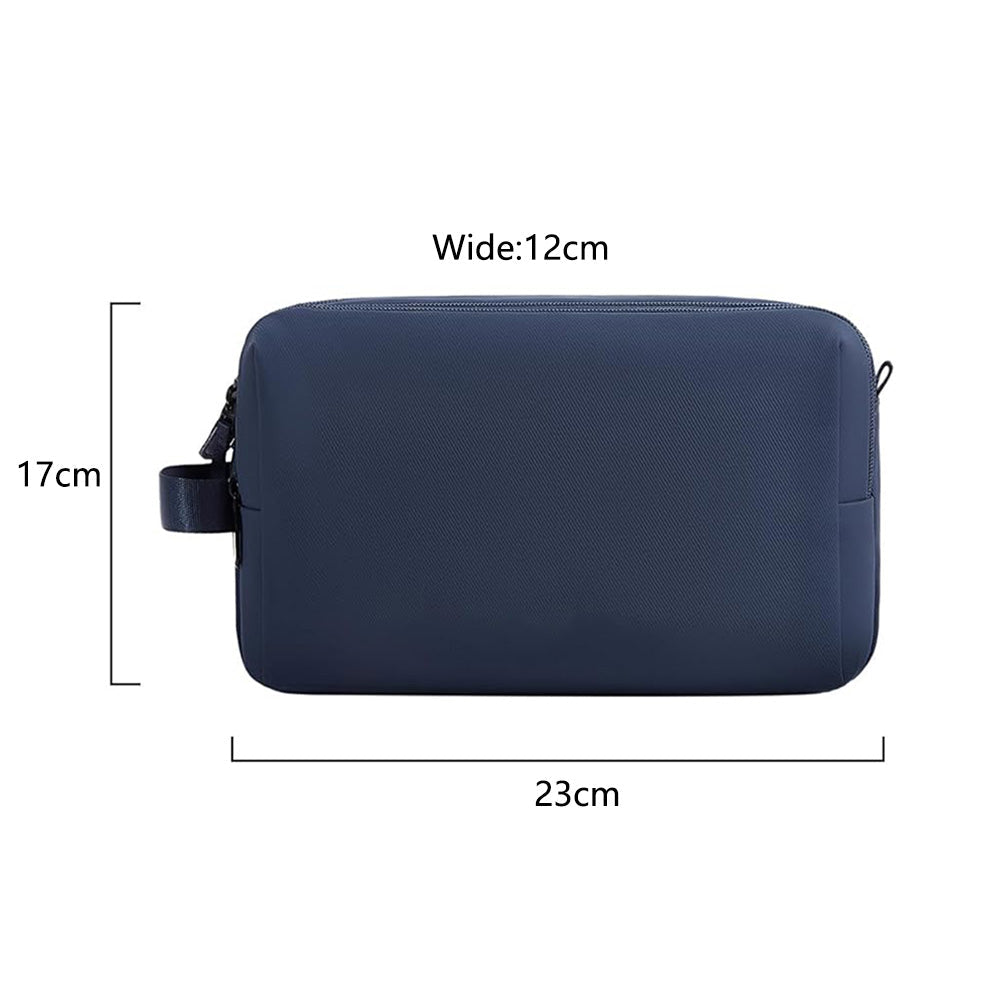 Travel Toiletry Bag Shaving Organizer for Men Women Navy Blue