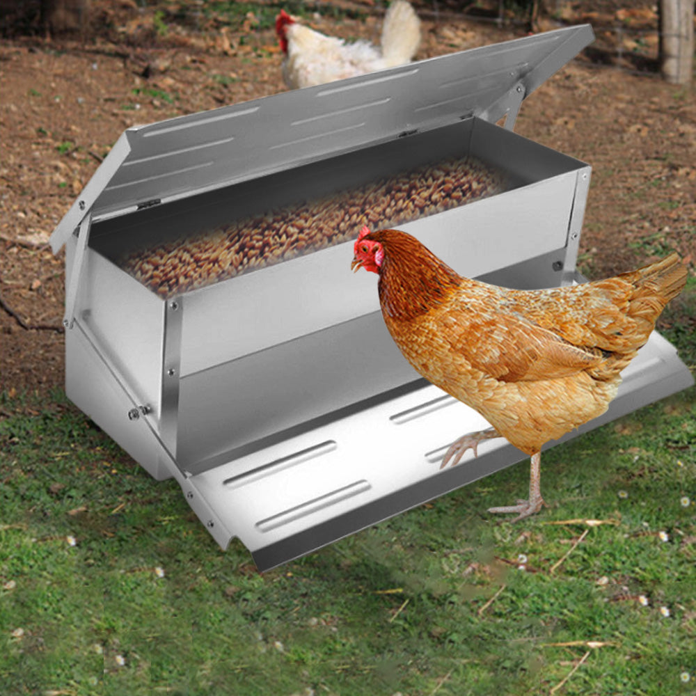 Automatic Chicken Feeder Self Opening Food Feeder Treadle
