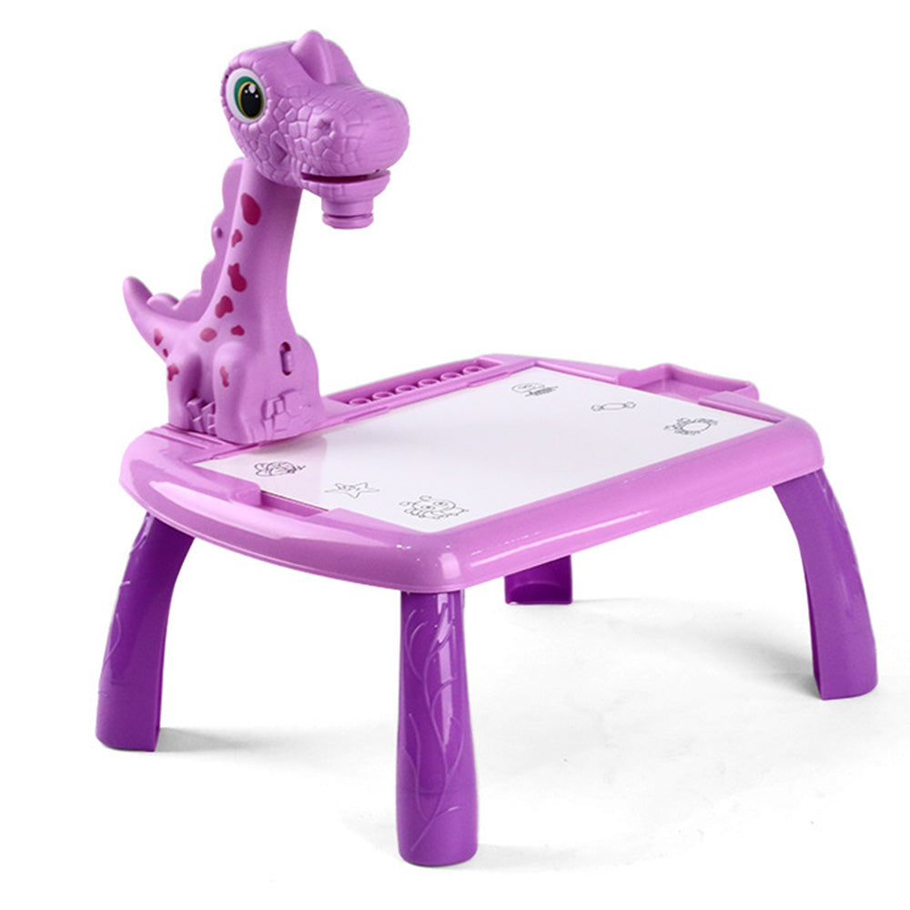Projector Drawing Board for Kids Painting Board with Music Purple