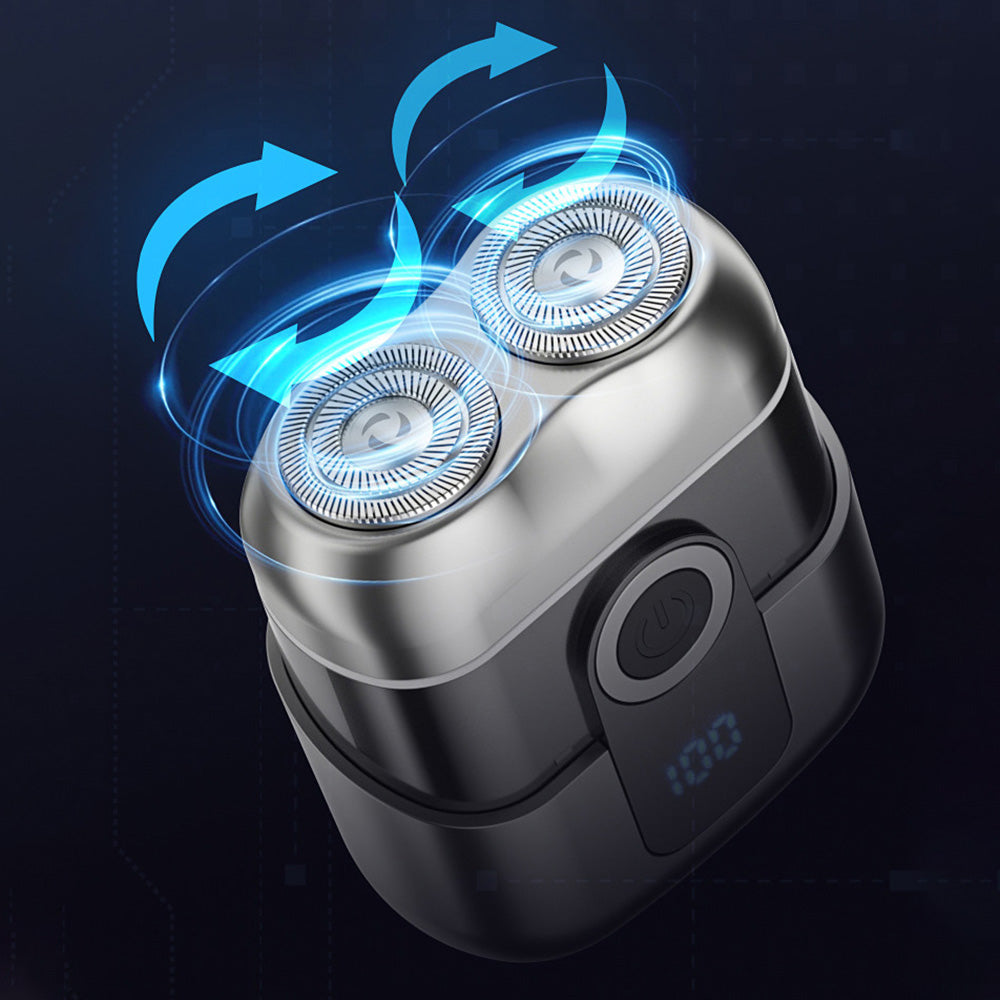 Electric Razor for Men Mini Electric Shavers with LED Display Sliver