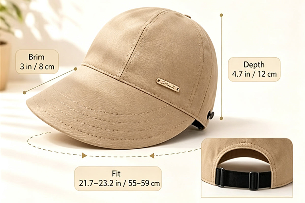 Wide Brim Quick Dry Foldable Sun Hat - Khaki