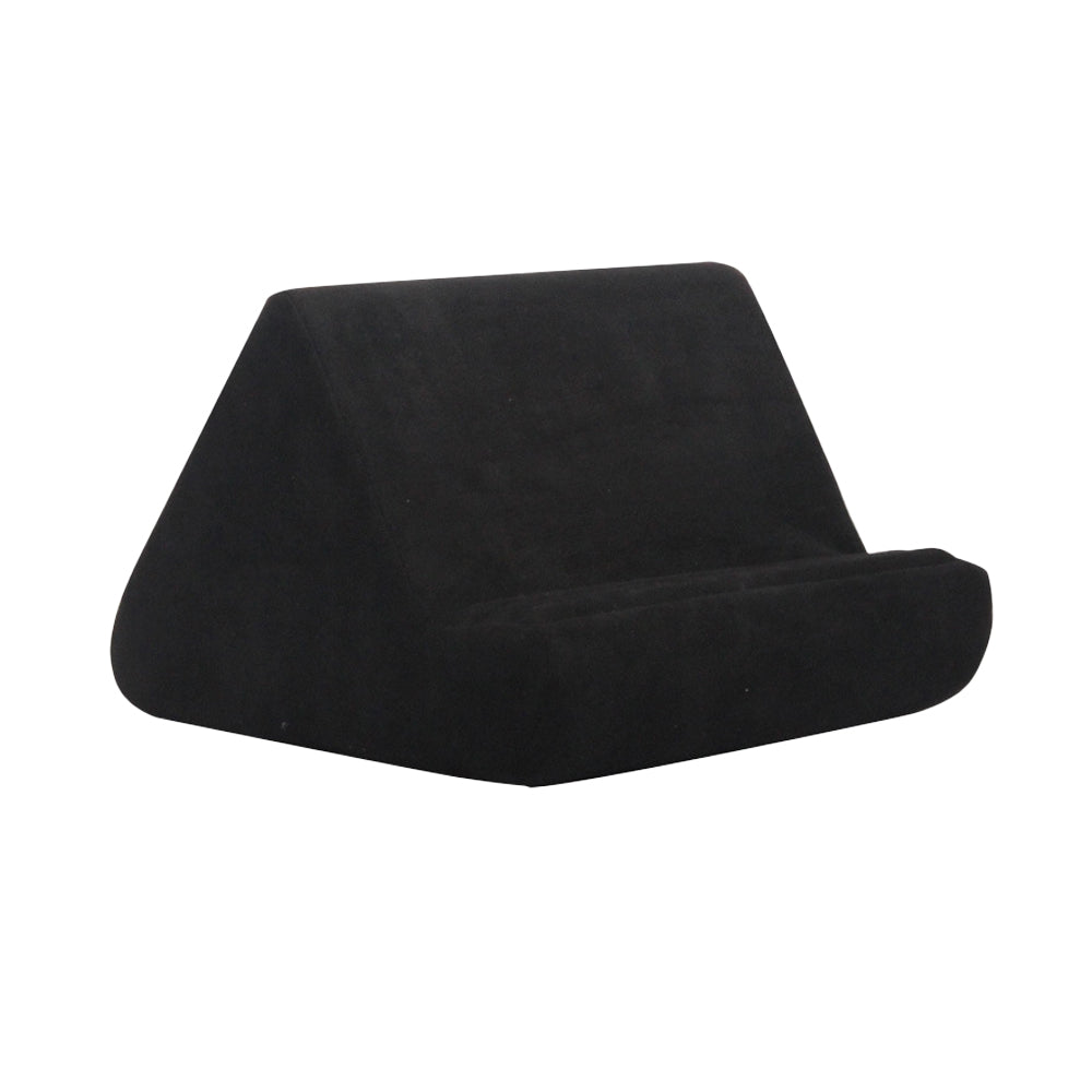 Multi-Angle Tablet Holder Compatible with iPads Lazy Holder Stand for Bed and Desk with 2 Pockets Black