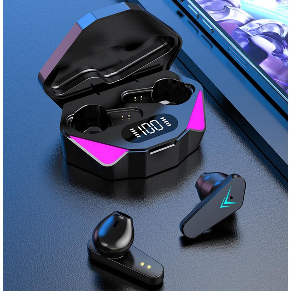 TWS Gaming Earbuds Low Latency Bluetooth Earphone with Mic Bass Audio Sound Positioning Stereo Wireless Headphones