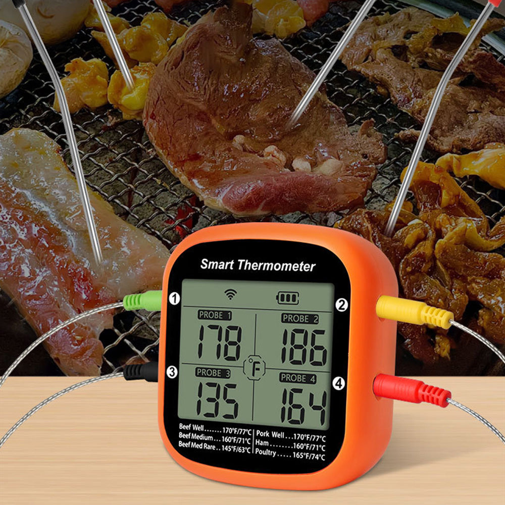 Meat Thermometer Wireless Thermometer for Smoker Oven APP Calibration Temp Graph