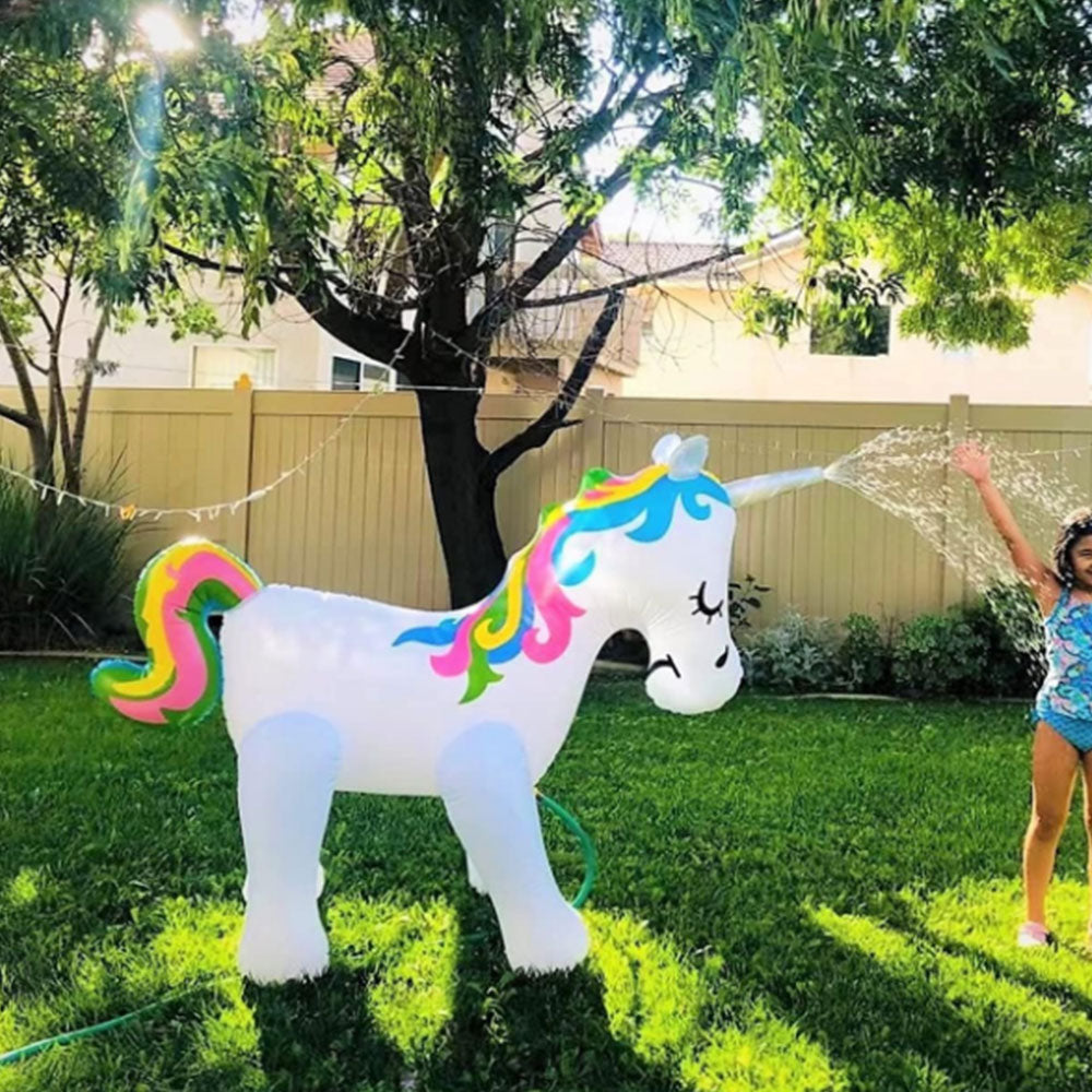 Giant Unicorns Inflatable Sprinkler Summer Outdoor Yard Water Spray Toy Style 2