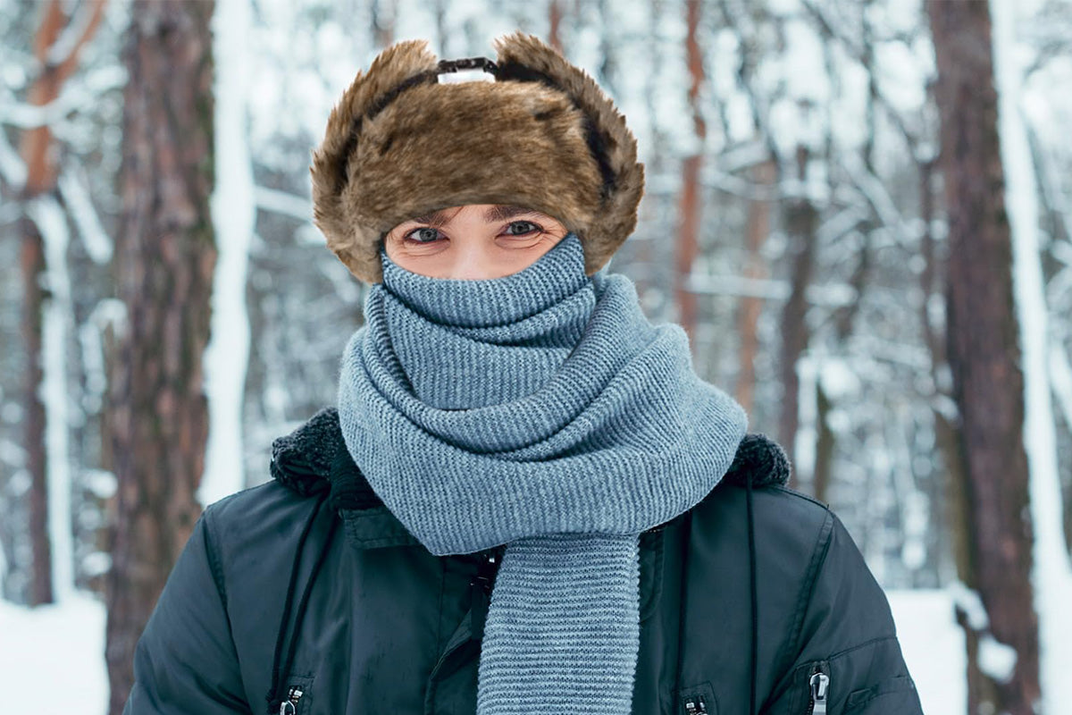 Winter Warm Trapper Hat - Black