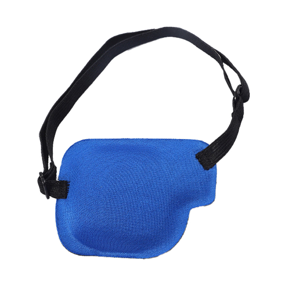 3D Single Eye Cover Adjustable Amblyopia Eye Masks Vision Care Blindfold Eye Patch -Blue