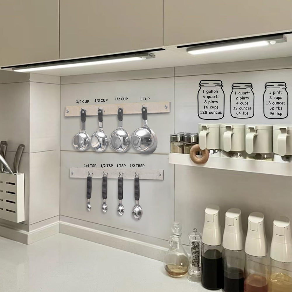 Kitchen Conversion Chart Sticker Set Transparent