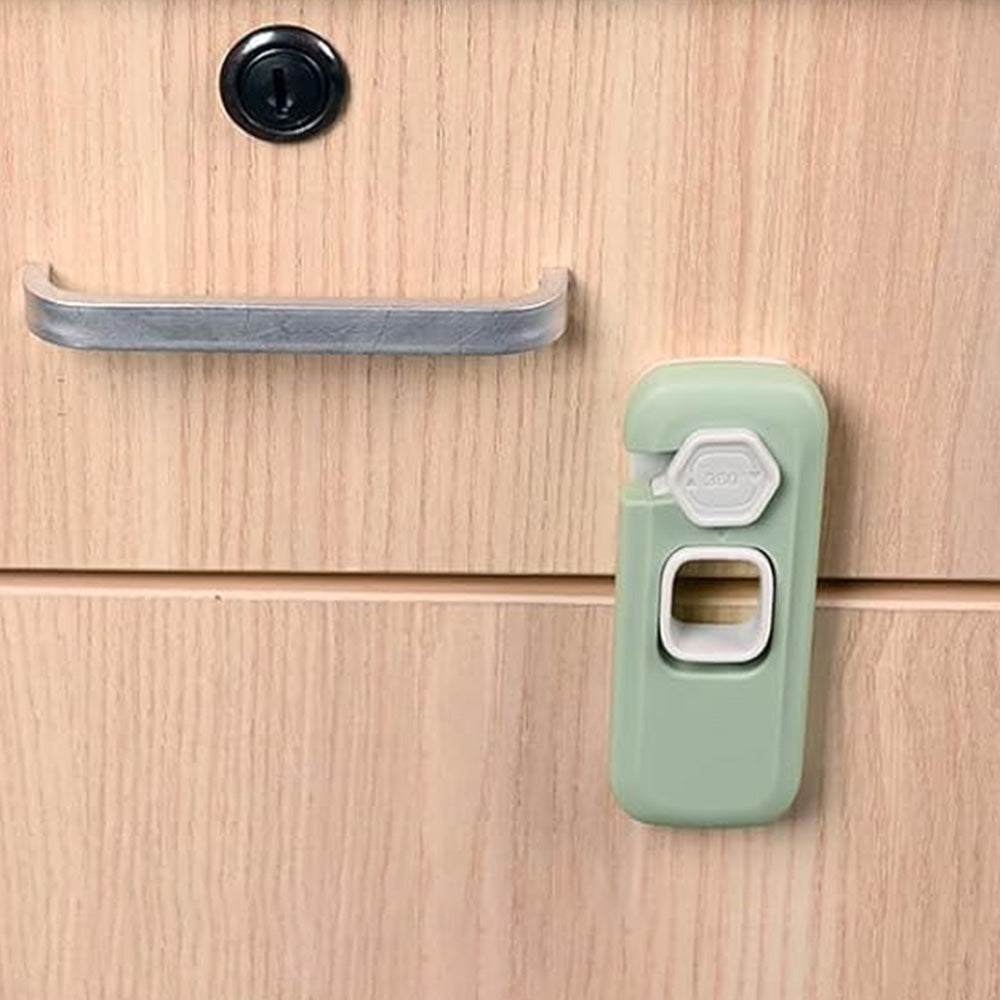 5Pcs Kid Proof Refrigerator Lock Freezer Door Security Lock for Fridge Cabinets Green